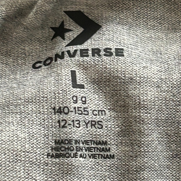 Girls Large Converse Shirt - Picture 4 of 5